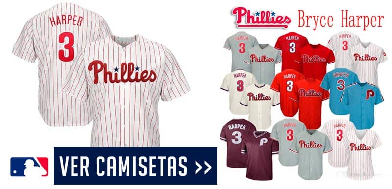 Camiseta de béisbo de Bryce Harper de los Philadelphia Phillies